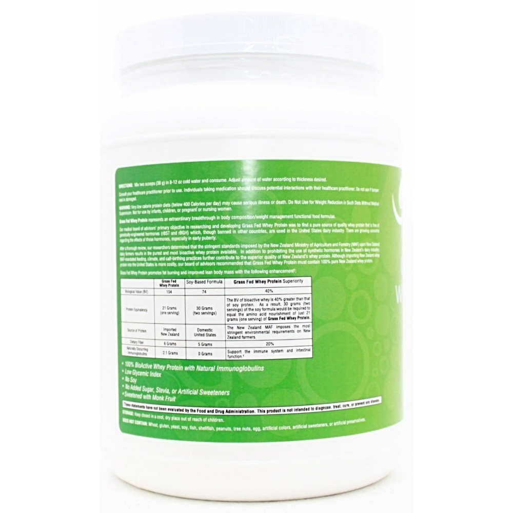 Grass Fed Whey Protein Vanilla - 18.77oz