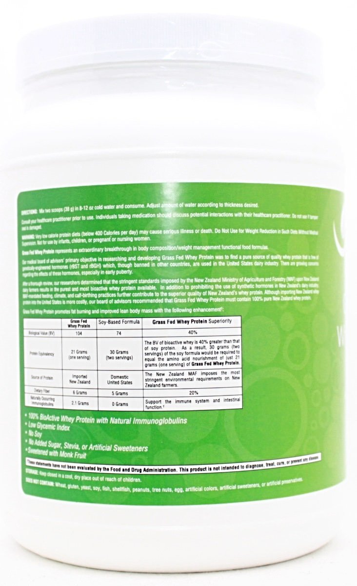 Grass Fed Whey Protein Vanilla - 18.77oz