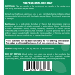 Benfotiamine 150 mg - 120 Capsules