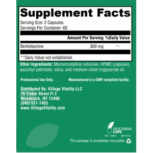 Benfotiamine 150 mg - 120 Capsules
