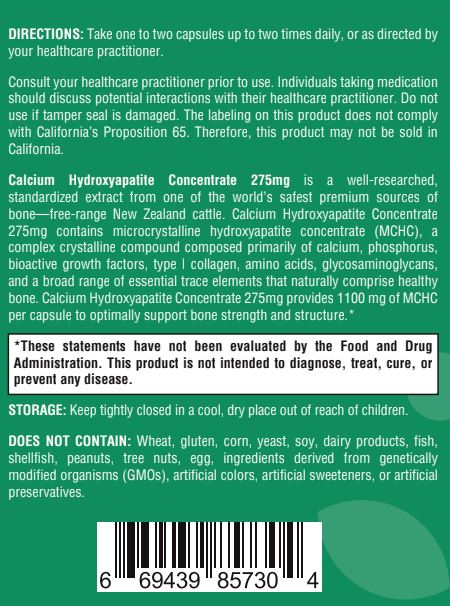 Calcium Hydroxyapatite Concentrate - 120 Capsules