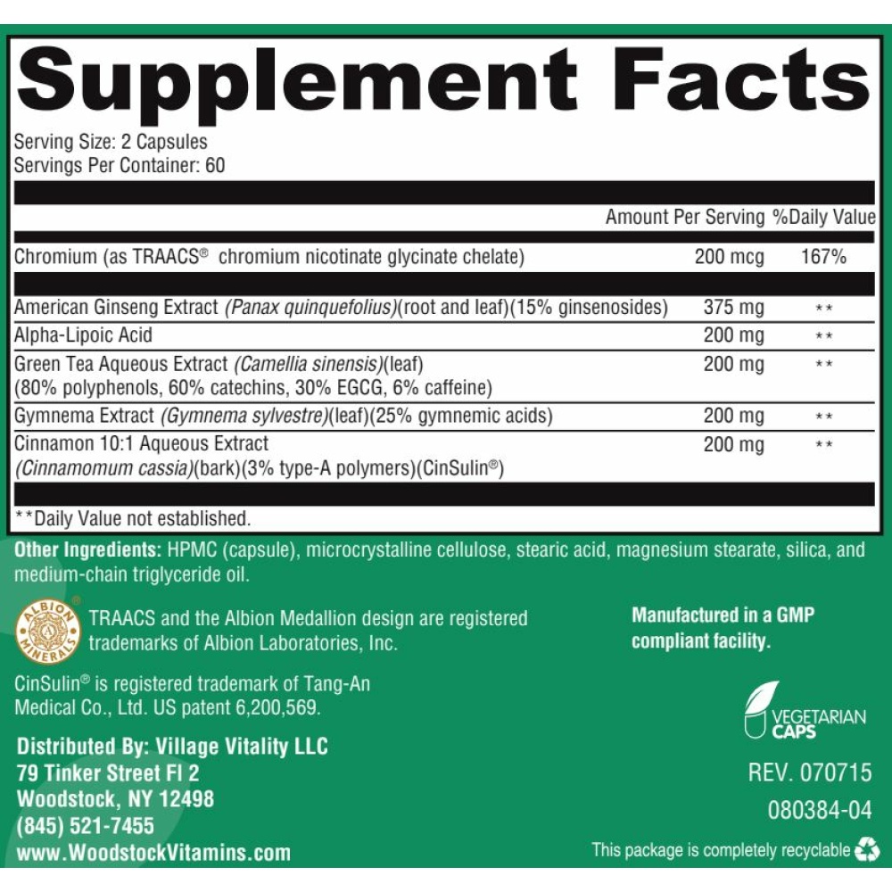 CInsulin Cinnamon Plus - 120 capsules