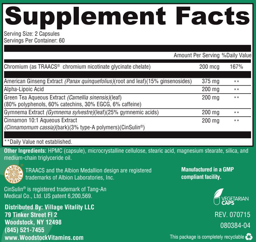 CInsulin Cinnamon Plus - 120 capsules