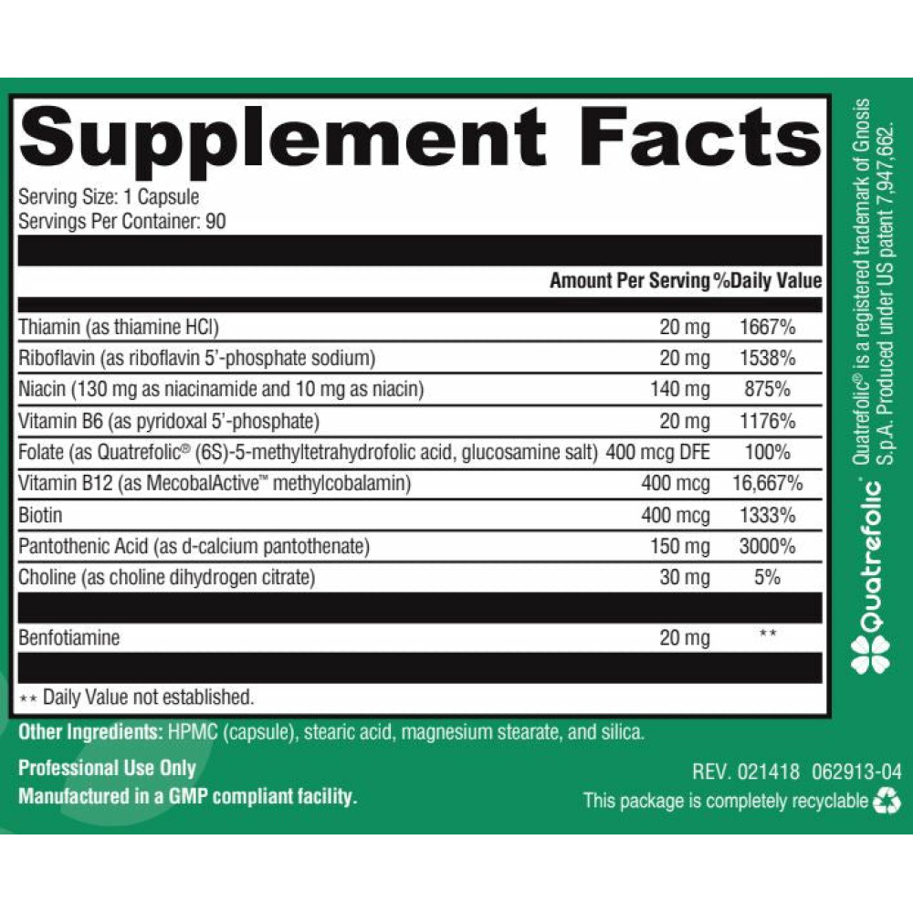 Coenzyme B-Complex - 90 Capsules