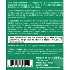 GI Immune Plus - Vanilla Flavor - 6.46 oz Powder
