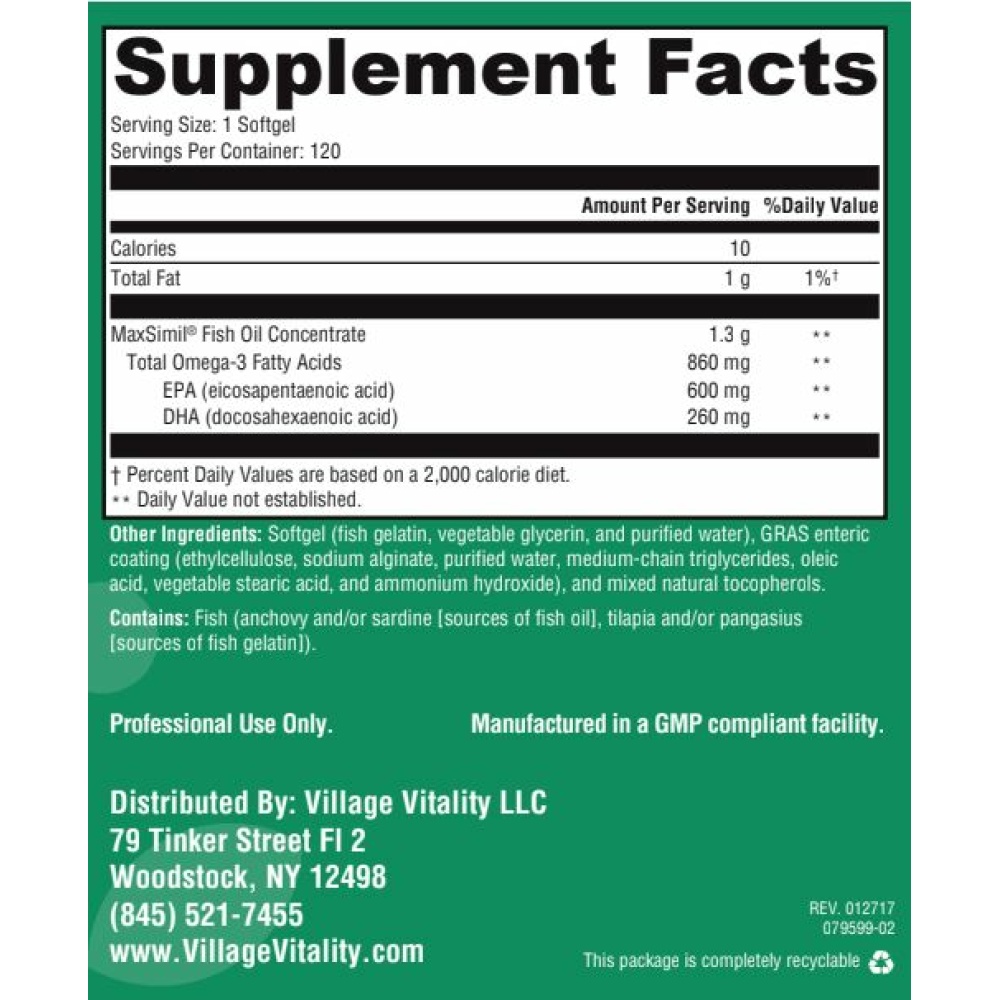 Max Absorb Omega 860 - 120 Softgels