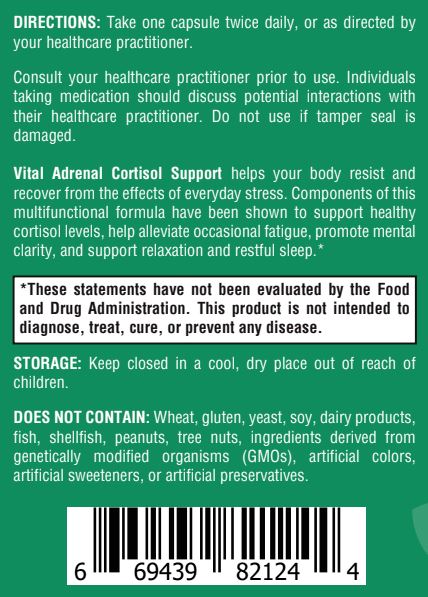 Vital Adrenal Cortisol Support - 60 Capsules