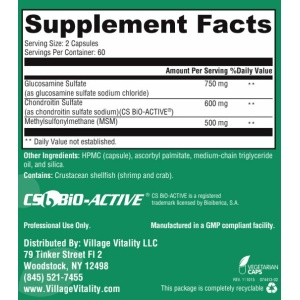 Vital Joint Series Ultra Pure Glucosamine Chondroitin MSM - 120 Capsules