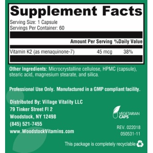 Vitamin K2 - 60 Capsules