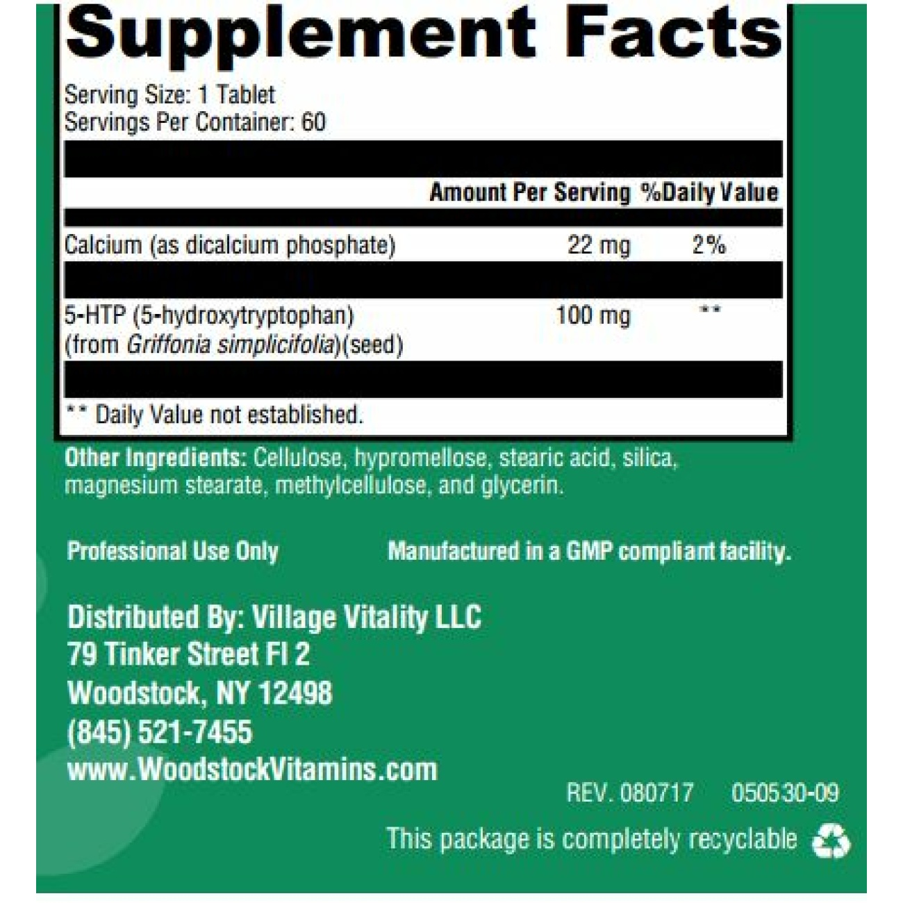 5HTP - 60 Tablets