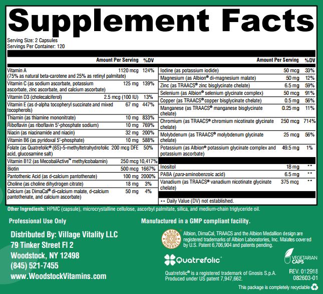 Coenzyme Multi No Iron - 240 Capsules