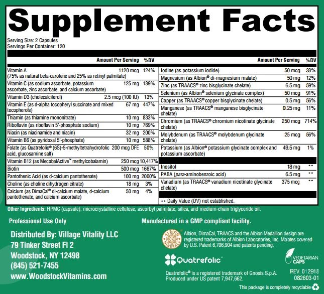 Coenzyme Multi No Iron - 240 Capsules