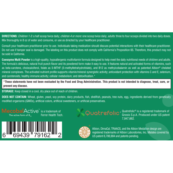 Coenzyme Multipowder - 12.9 oz