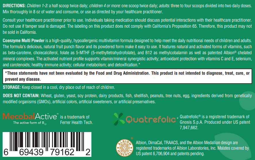 Coenzyme Multipowder - 12.9 oz