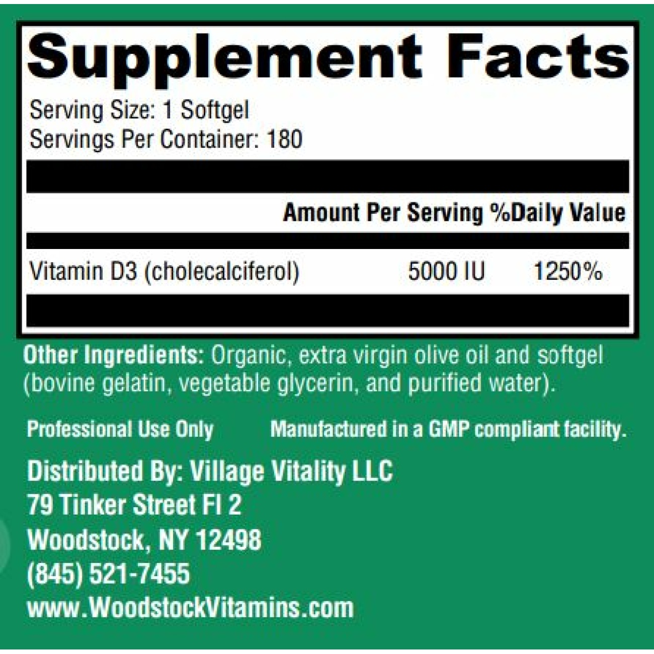 D3-5000 - 180 Softgels