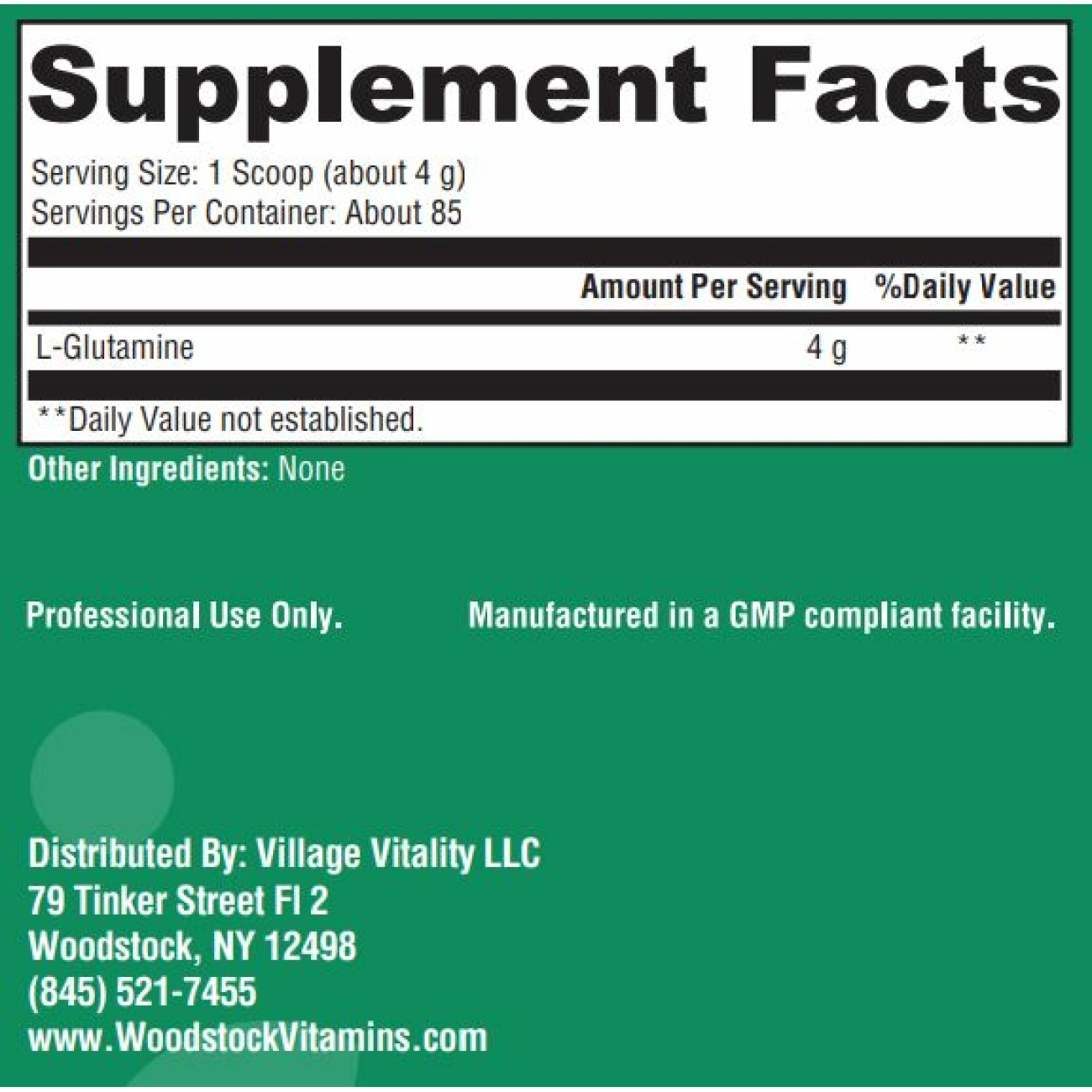 Glutamine - 12 oz Powder
