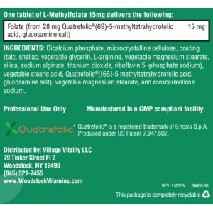 L-Methylfolate 15mg - 30 Tablets