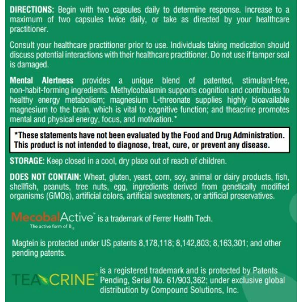 Mental Alertness - 60 Capsules
