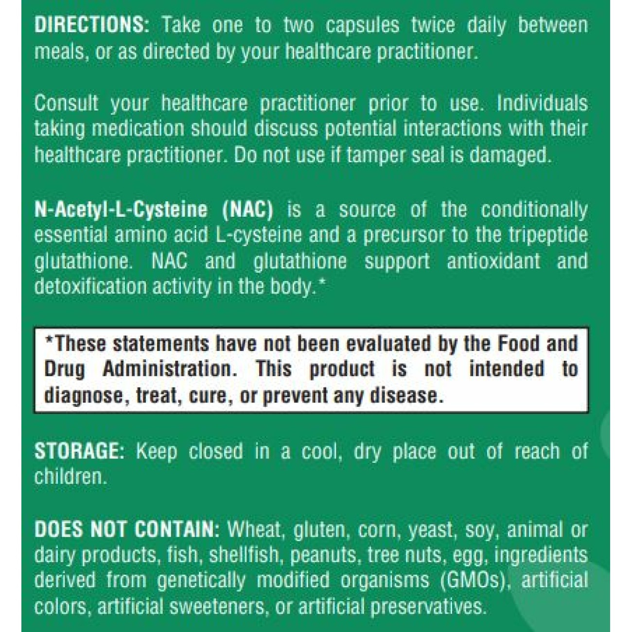 NAC 600 - 60 capsules