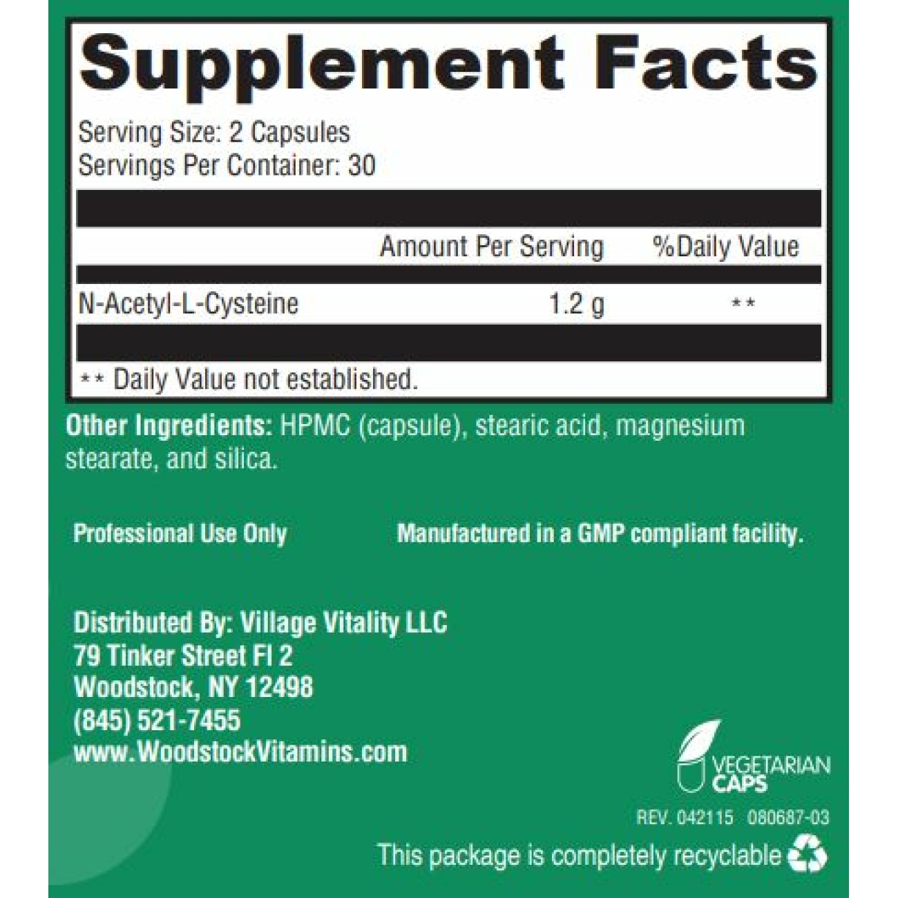 NAC 600 - 60 capsules