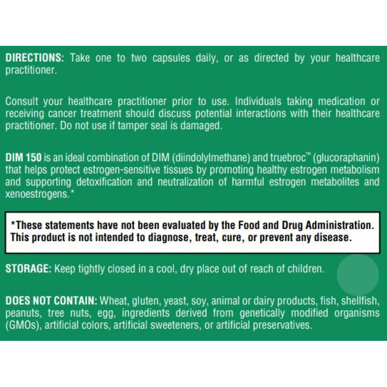 DIM 150 - 60 Capsules