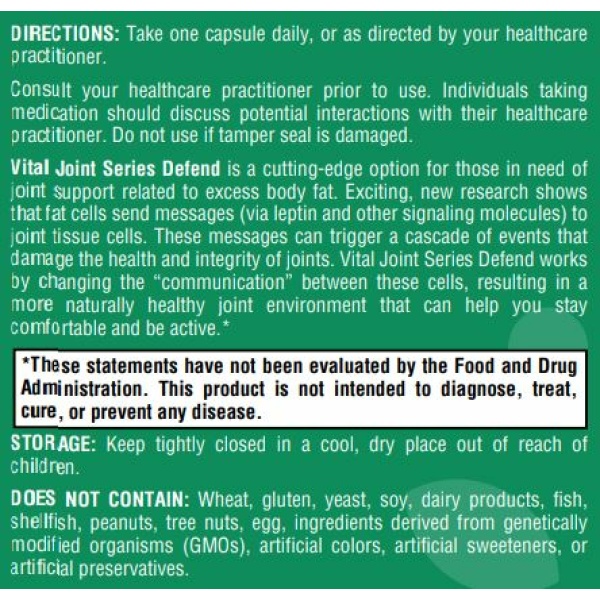 Vital Joint Series Defend - 60 Capsules