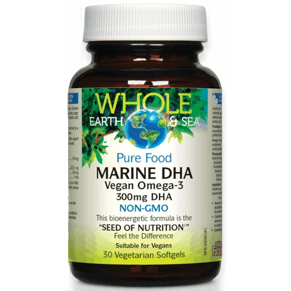 Marine DHA Vegan Omega-3 300mg - 30 Softgels