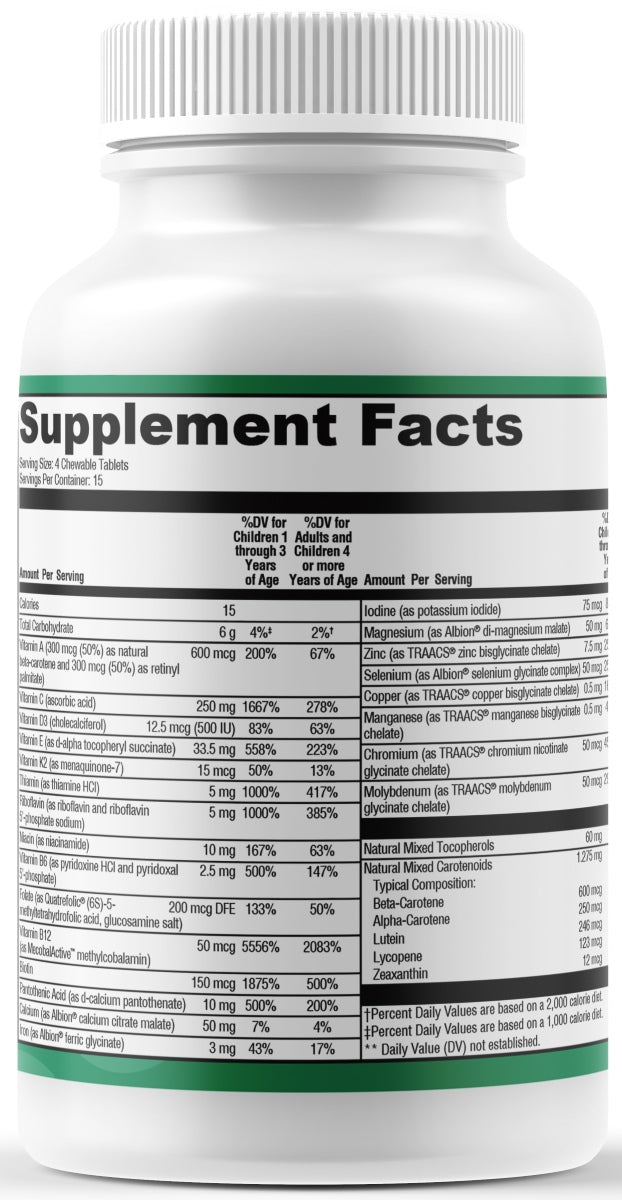 Coenzyme Multi Childrens Chewable - 60 Chewable Tablets