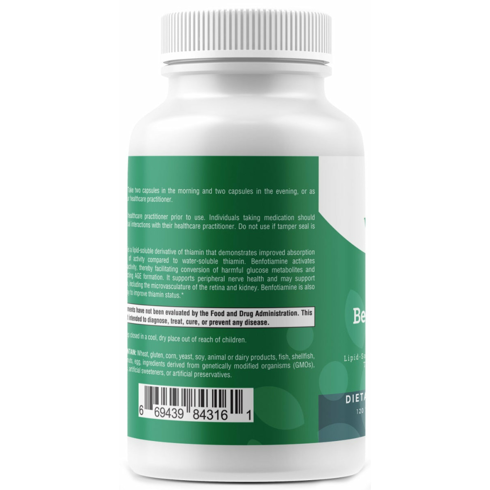 Benfotiamine 150 mg - 120 Capsules