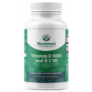 Vitamin D 5000 and K-2 90 - 60 Capsules
