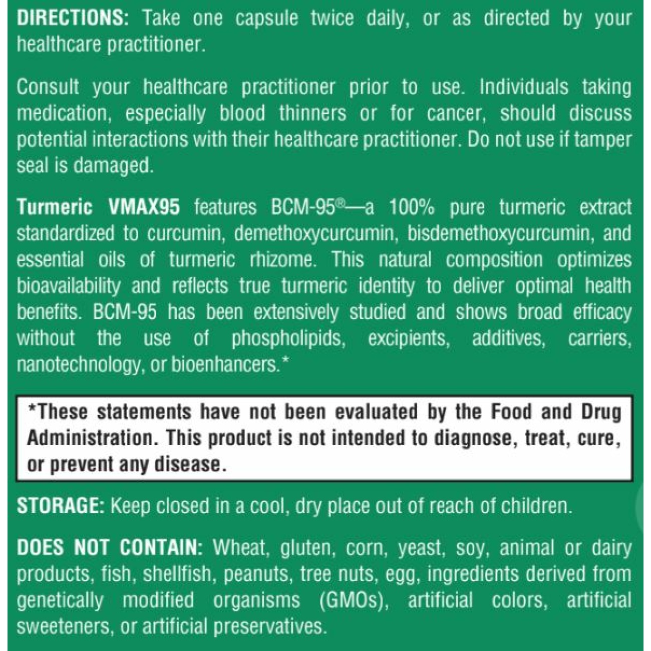 Turmeric VMAX95 - 60 Capsules