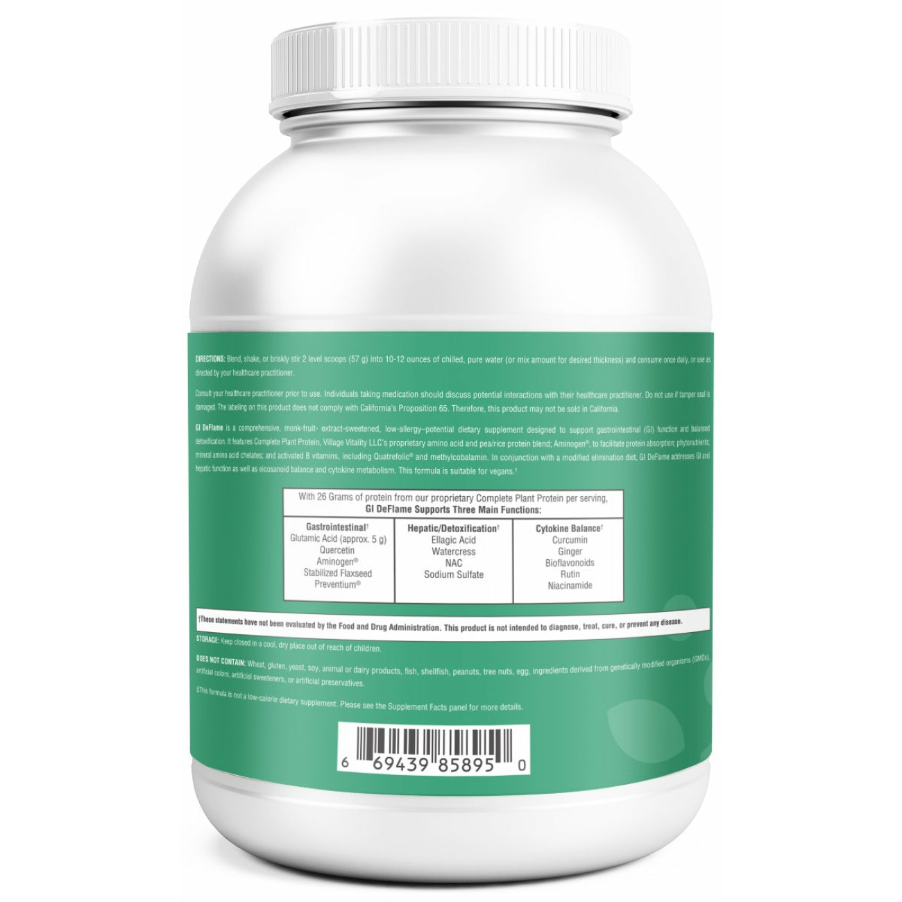 GI Deflame Chocolate - 28.15 oz Powder