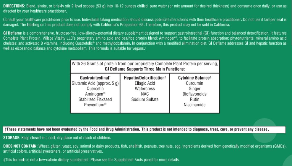 GI DeFlame Vanilla Delight - 26.17 oz