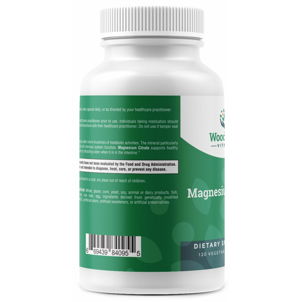 Magnesium Citrate - 120 Capsules