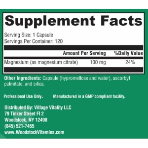 Magnesium Citrate - 120 Capsules