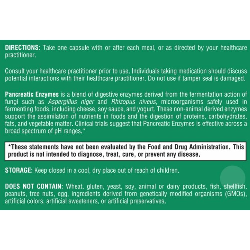 Pancreatic Enzymes - 90 capsules