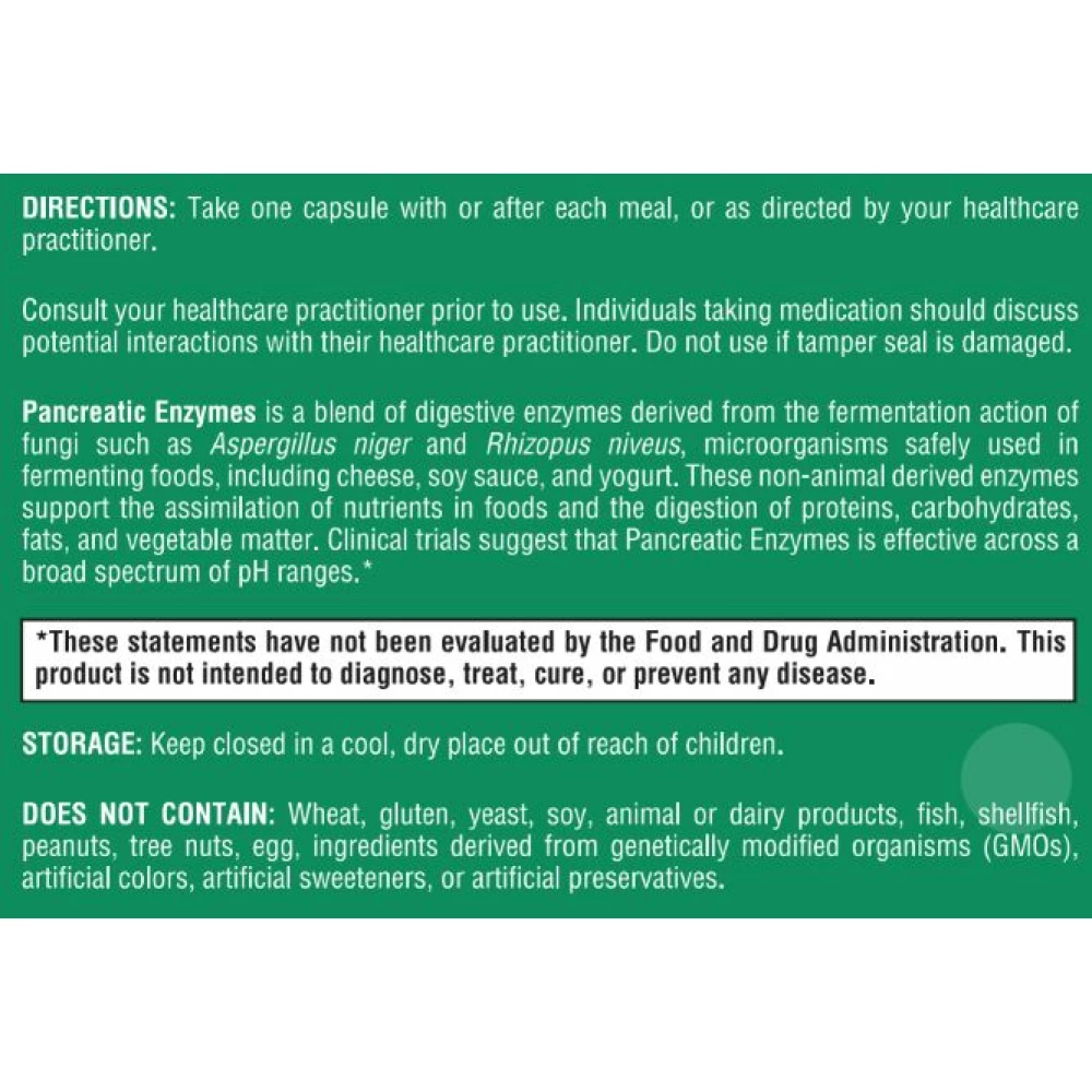 Pancreatic Enzymes - 90 capsules