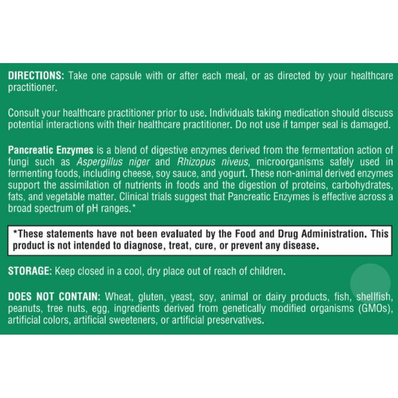 Pancreatic Enzymes - 90 capsules