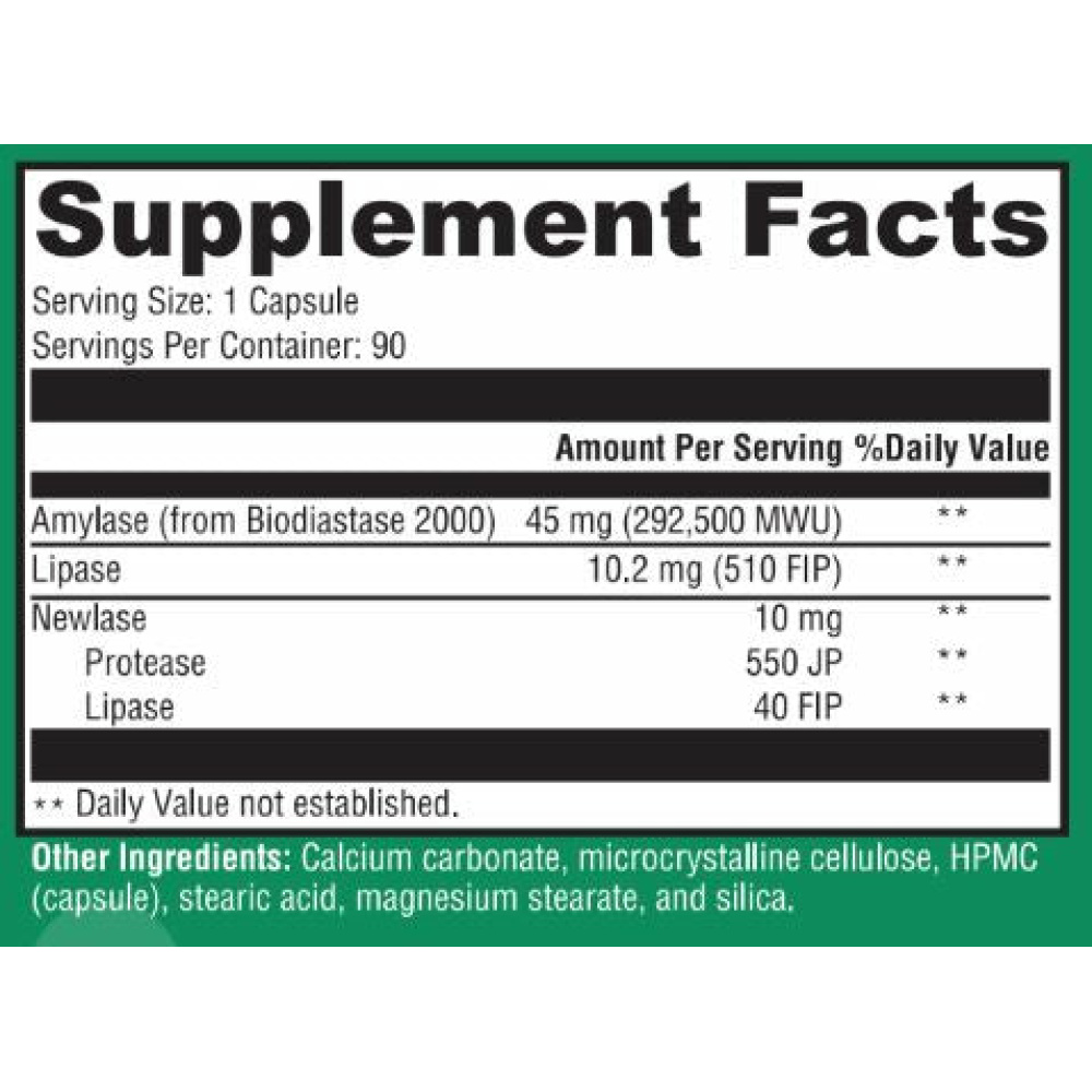 Pancreatic Enzymes - 90 capsules