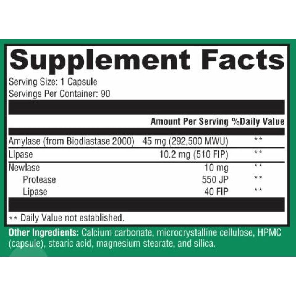 Pancreatic Enzymes - 90 capsules