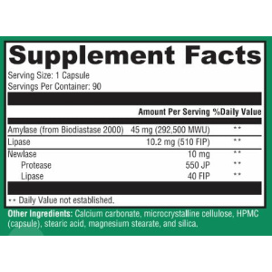 Pancreatic Enzymes - 90 capsules