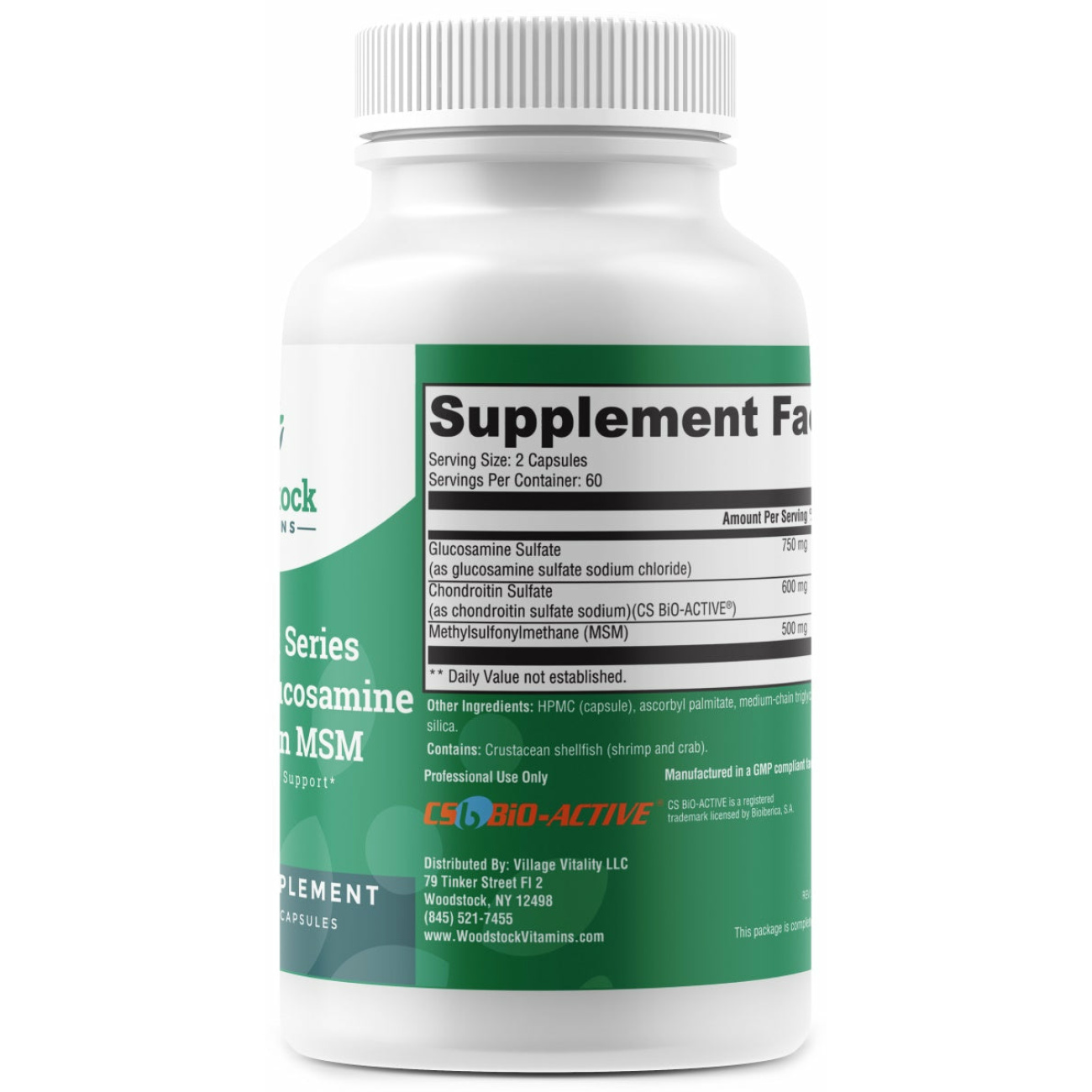 Vital Joint Series Ultra Pure Glucosamine Chondroitin MSM - 120 Capsules