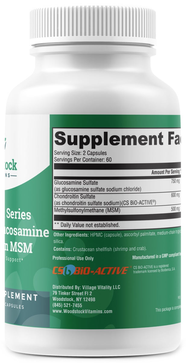 Vital Joint Series Ultra Pure Glucosamine Chondroitin MSM - 120 Capsules