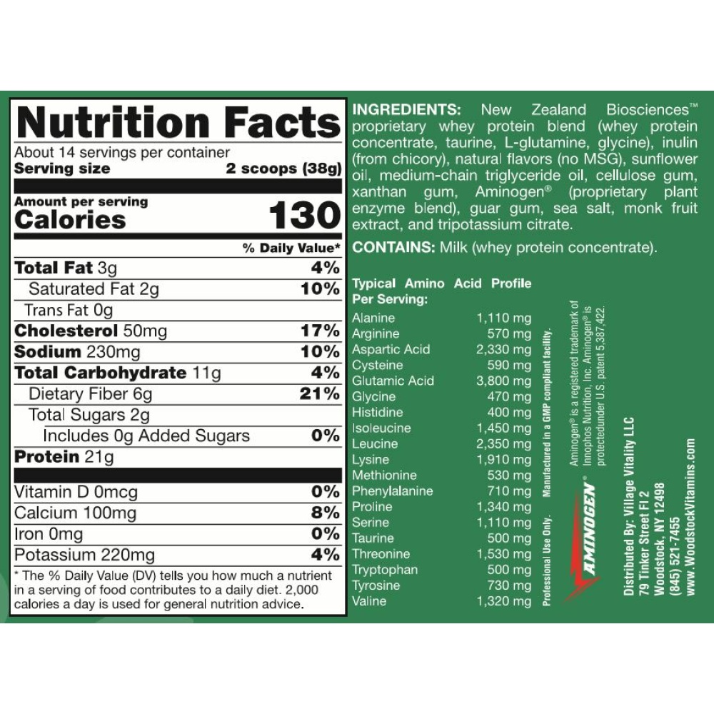 Grass Fed Whey Protein Vanilla - 18.77oz