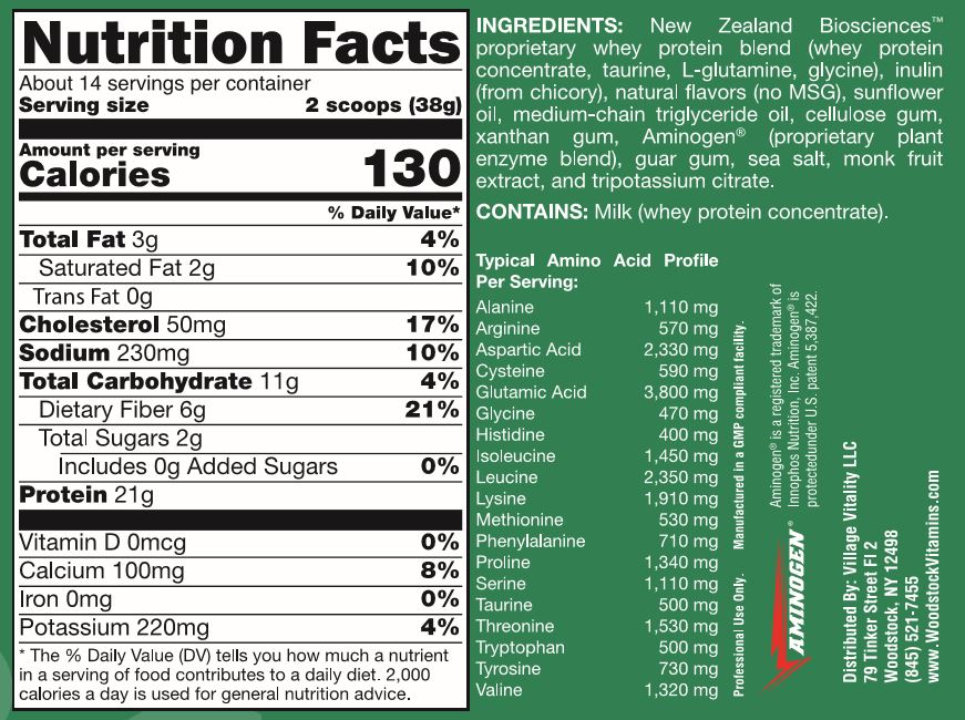 Grass Fed Whey Protein Vanilla - 18.77oz