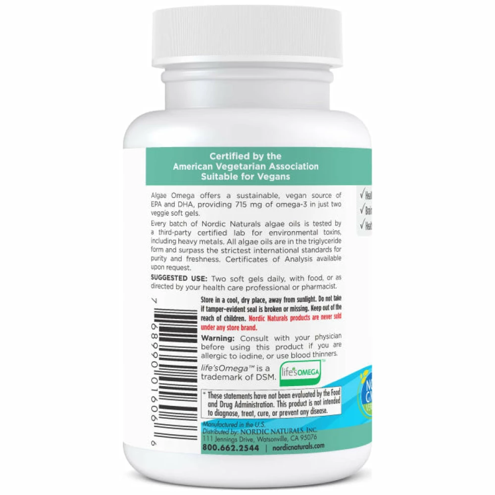 Algae Omega - 60 Softgels