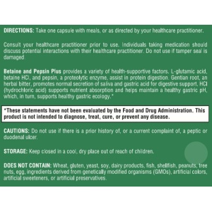 Betaine and Pepsin Plus - 90 Capsules