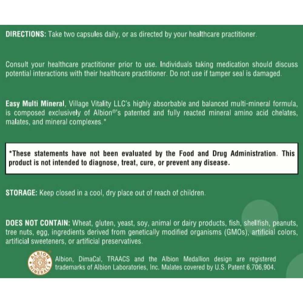 Easy Multi Mineral - 120 capsules
