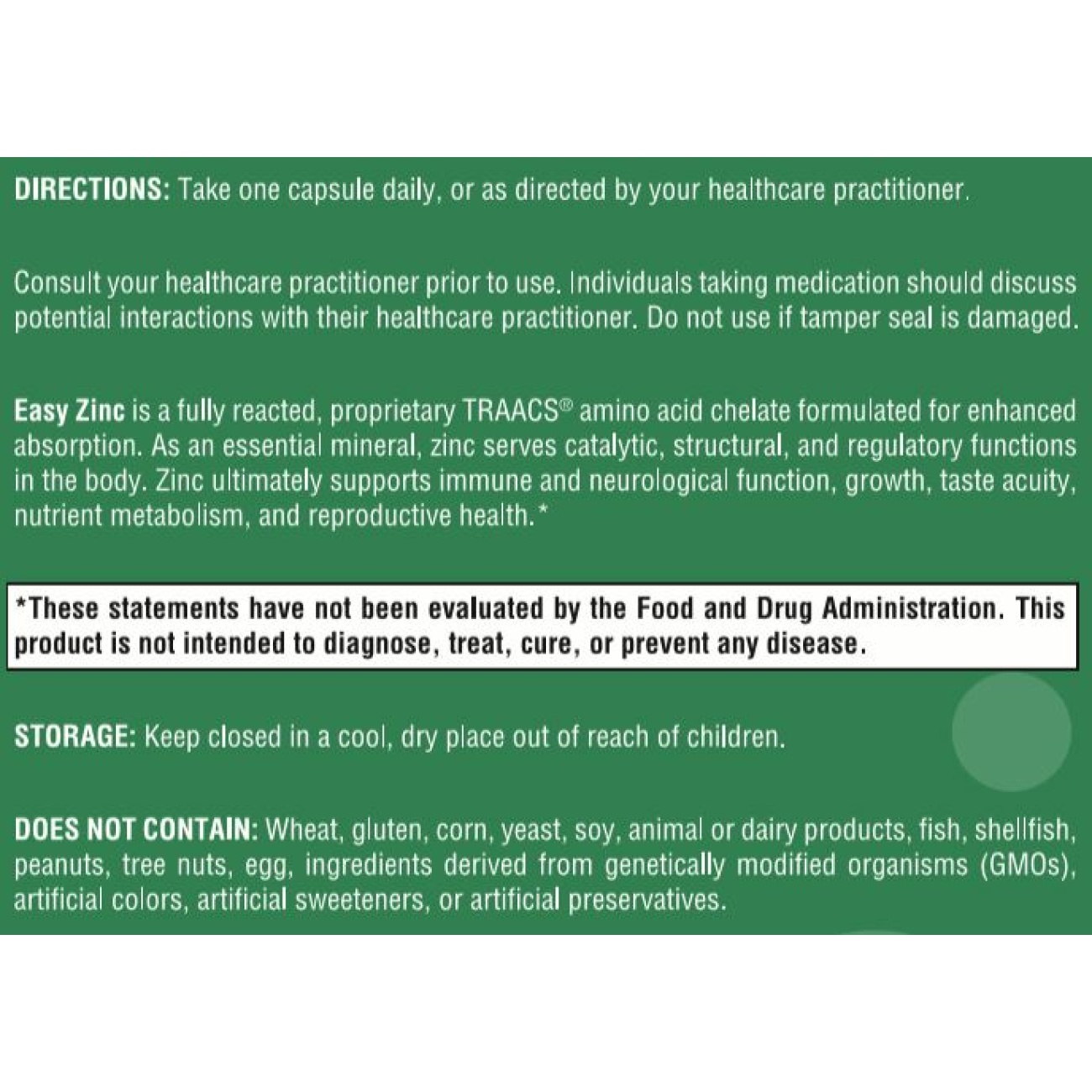 Easy Zinc - 120 Capsules