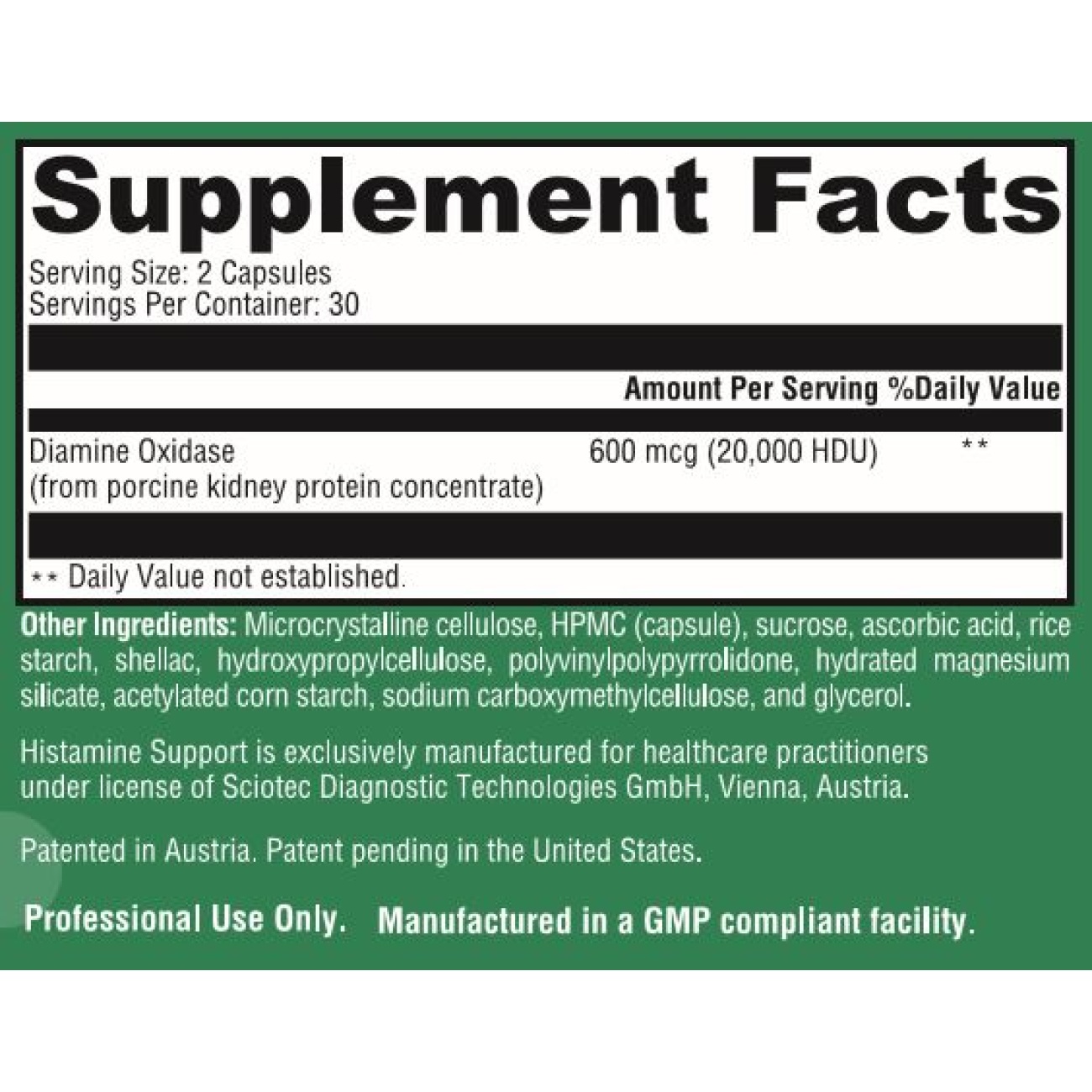 Histamine Support - 60 Capsules
